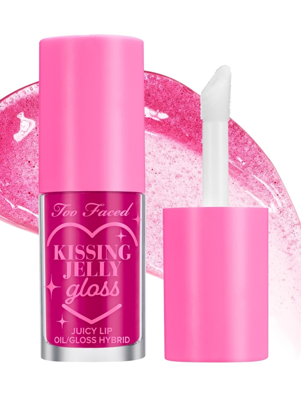 Too Faced Kissing Jelly Gloss  In Raspberry